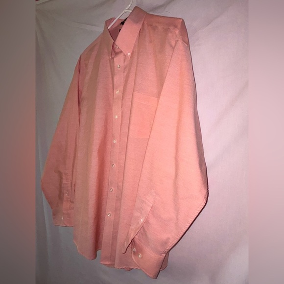 Casual Peach Button Down Shirt with Classic Collar - Picture 5 of 11
